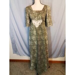 Argon green maxi dress.